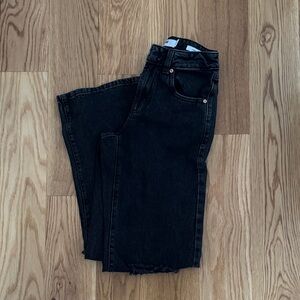 Garage Black Wide Leg Denim